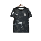 Camisa Corinthians 25/26 Pré-Jogo - Preta - Versão Torcedor