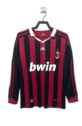 Camisa AC Milan 09/10 I Home - Versão Retrô Manga Longa