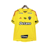 Camisa Atlético Mineiro 24/25 Goleiro - Amarelo - Todos os Patrocínios - Versão Torcedor