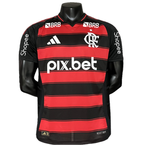 Camisa Flamengo 25/26 I Home - Todos os Patrocínios - Versão Jogador