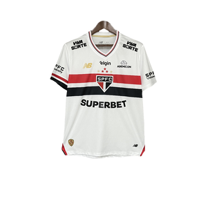 Camisa São Paulo 25/26 I Home - Todos os Patrocínios - Versão Torcedor