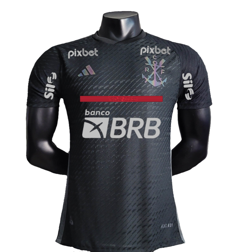 Camisa Flamengo 23/24 III Third - Todos os Patrocínios - Versão Jogador