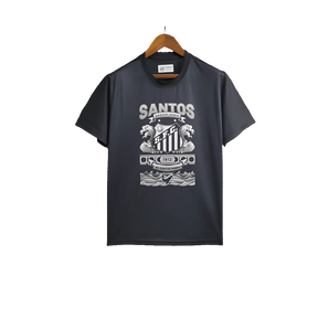 Camisa Santos 25/26 Edição Casual - Preta - Versão Torcedor