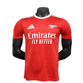 Camisa Arsenal 25/26 Pré-Jogo - Vermelha - Versão Jogador