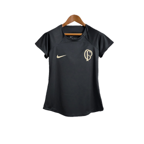 Camisa Corinthians 22/23 Treino - Preto - Feminina