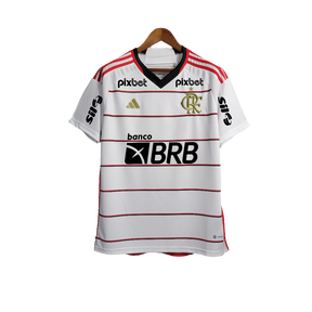 Camisa Flamengo 23/24 II Away - Todos os Patrocínios - Versão Torcedor
