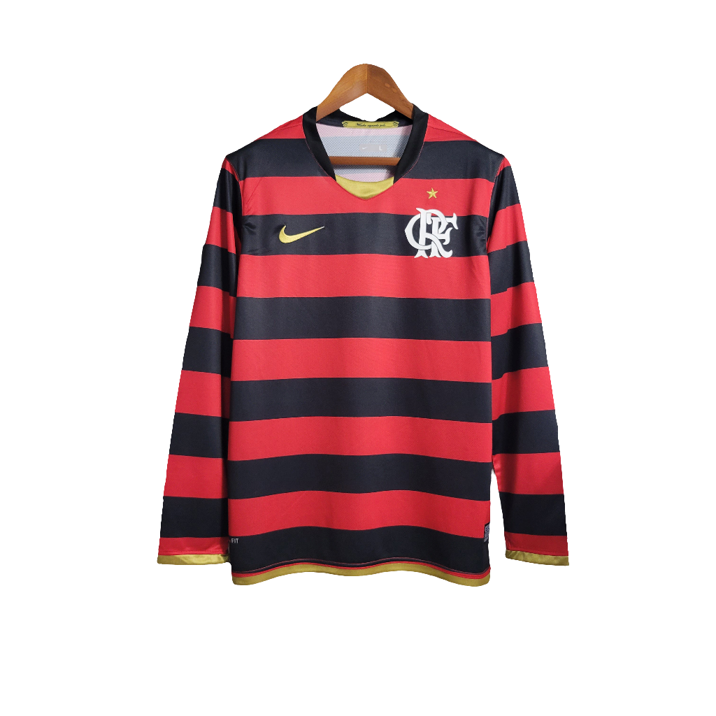 Camisa Flamengo 2009 I Home - Versão Retrô Manga Longa