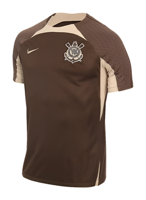 Camisa Corinthians 24/25 Treino - Marrom - Versão Torcedor