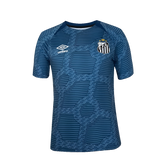 Camisa Santos 24/25 Pré-Jogo - Azul - Versão Torcedor