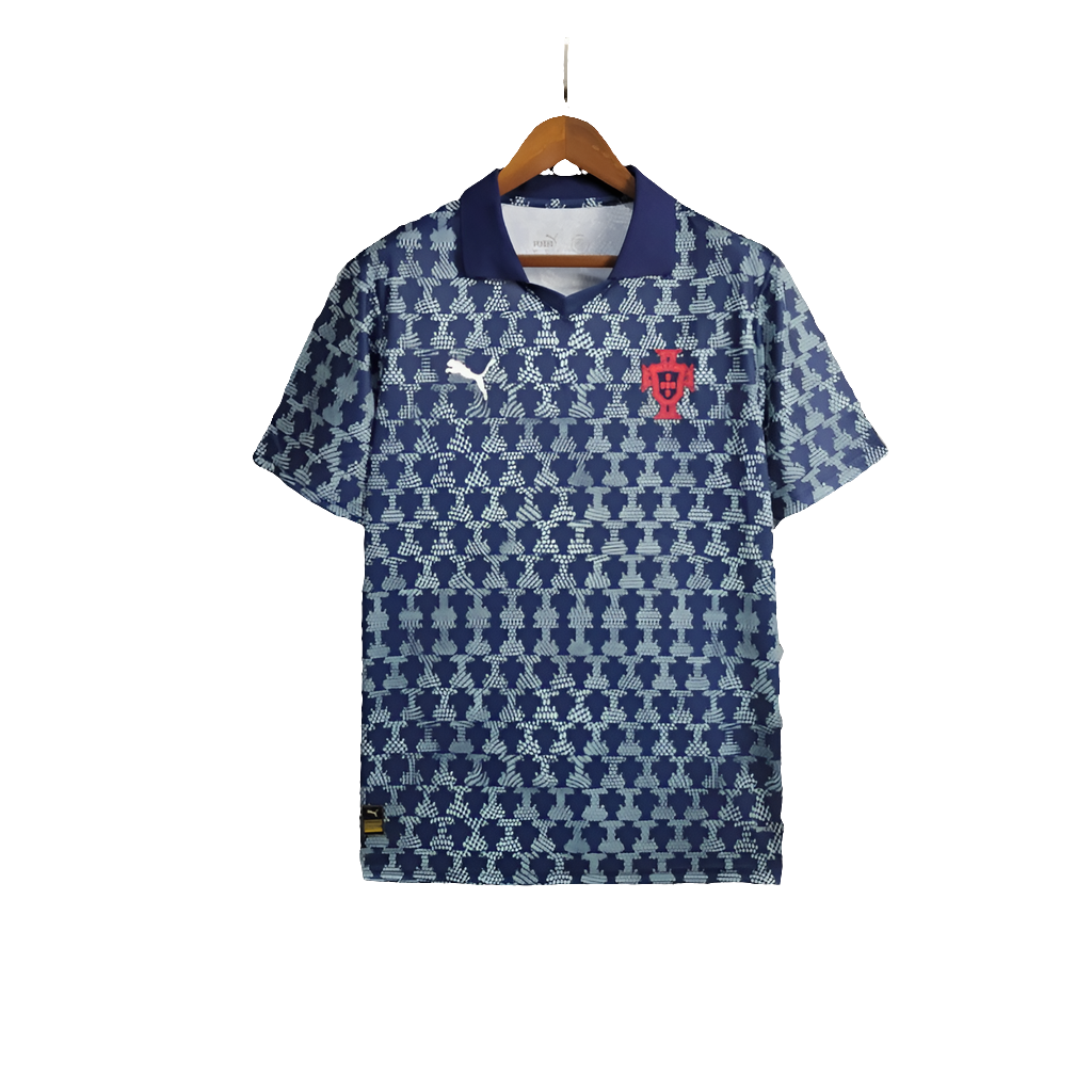 Camisa Portugal 25/26 Treino - Azul Marinho - Versão Torcedor