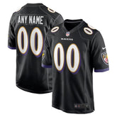 Camisa NFL Baltimore Ravens - Versão Alternativa de Jogo - Preto