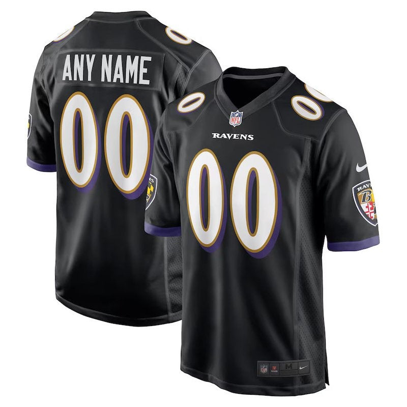 Camisa NFL Baltimore Ravens - Versão Alternativa de Jogo - Preto