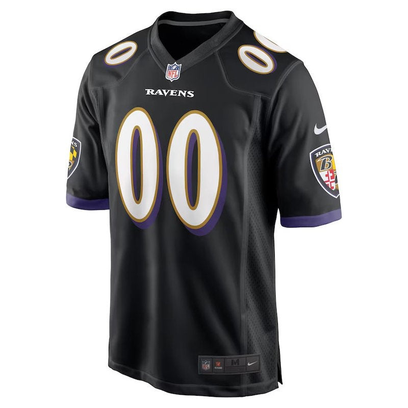 Camisa NFL Baltimore Ravens - Versão Alternativa de Jogo - Preto