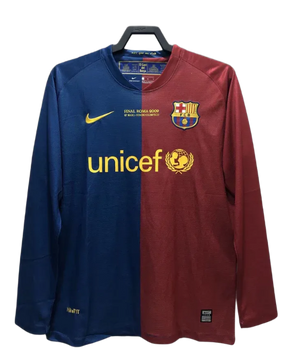 Camisa Barcelona 08/09 I Home - Versão Retrô Manga Longa
