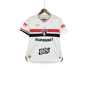 Camisa São Paulo 25/26 I Home - Todos os Patrocínios - Feminina