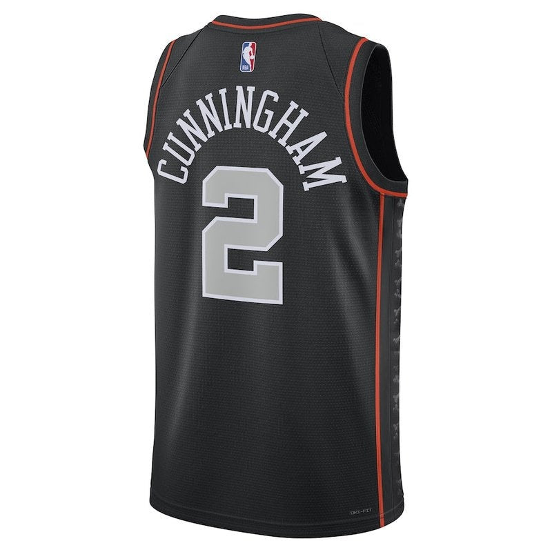 Camisa NBA Cade Cunningham - Detroit Pistons - 23/24 - Preto - Edição Cidade
