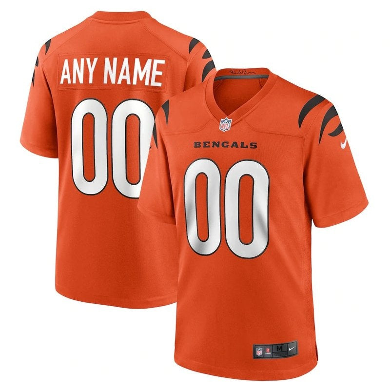 Camisa NFL Cincinnati Bengals - Versão Alternativa de Jogo - Laranja
