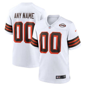 Camisa NFL Cleveland Browns - Alternativa - Edição Personalizada - Marrom - Branco