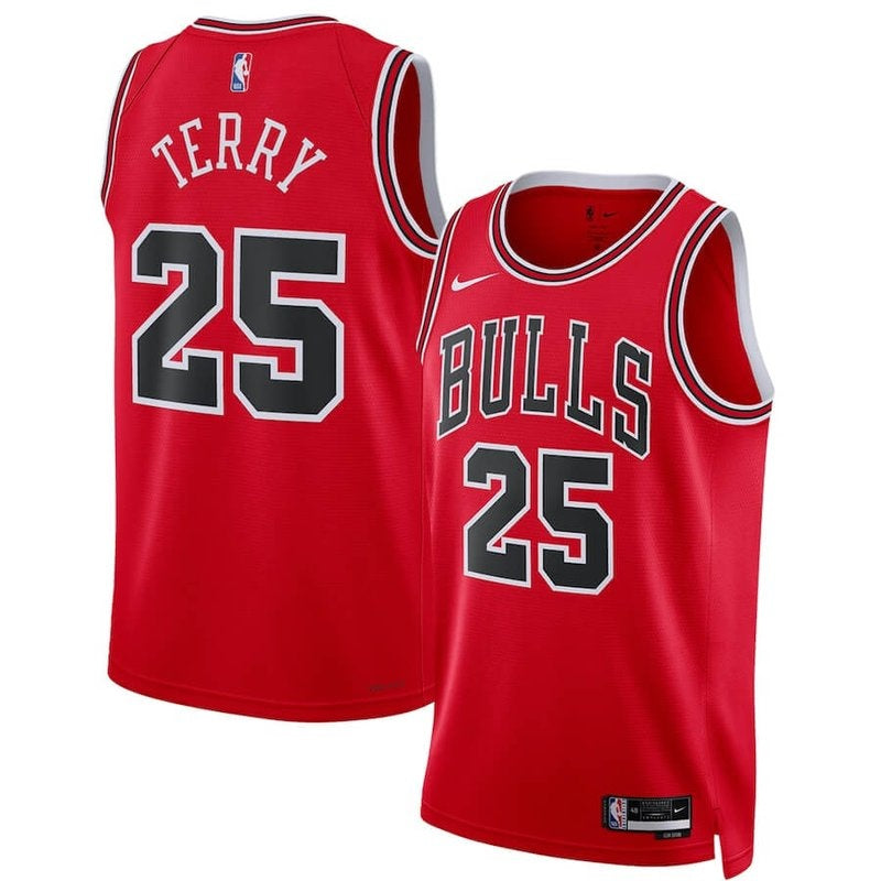 Camisa NBA Dalen Terry - Chicago Bulls - 2022 - Edição Ícone - Vermelho