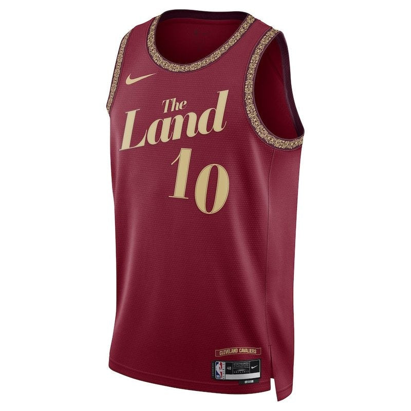 Camisa NBA Darius Garland - Cleveland Cavaliers - 23/24 - Bordô - Edição Cidade