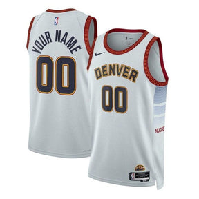 Camisa NBA - Denver Nuggets - 2023 - Edição Cidade - Cinza