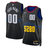 Camisa NBA - Denver Nuggets - 23/24 - Preto - Edição Cidade