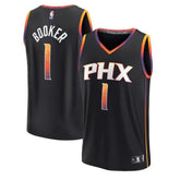 Camisa NBA Devin Booker - Phoenix Suns - 2023 Fast Break Jogador - Preto - Edição de Impacto