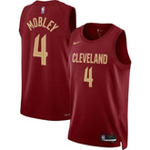 Camisa NBA Evan Mobley - Cleveland Cavaliers - 22/23 Bordô - Edição Ícone