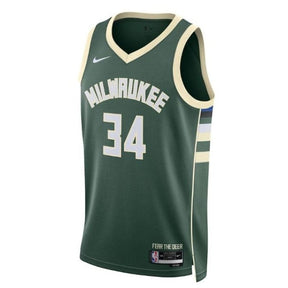 Camisa NBA Giannis Antetokounmpo - Milwaukee Bucks - 2023 - Edição Ícone - Hunter Green