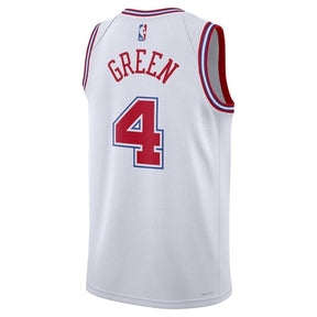 Camisa NBA Jalen Green - Houston Rockets - 23/24 - Branco - Edição Cidade