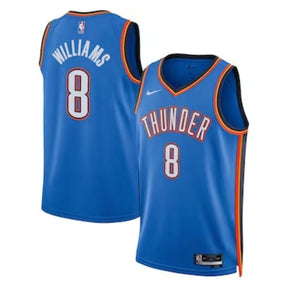 Camisa NBA Jalen Williams - Oklahoma City Thunder - 2023 - Edição Ícone - Azul