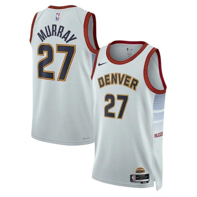 Camisa NBA Jamal Murray - Denver Nuggets - 2023 - Edição Cidade - Prata