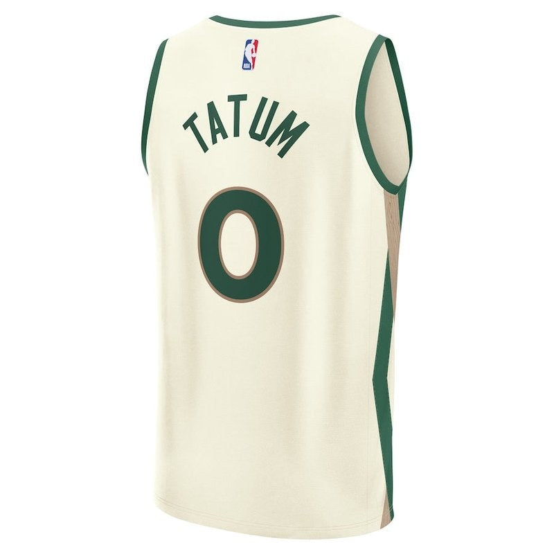 Camisa NBA Jayson Tatum - Boston Celtics - Fanatics Branded 23/24 Fast Break - Branco - Edição Cidade