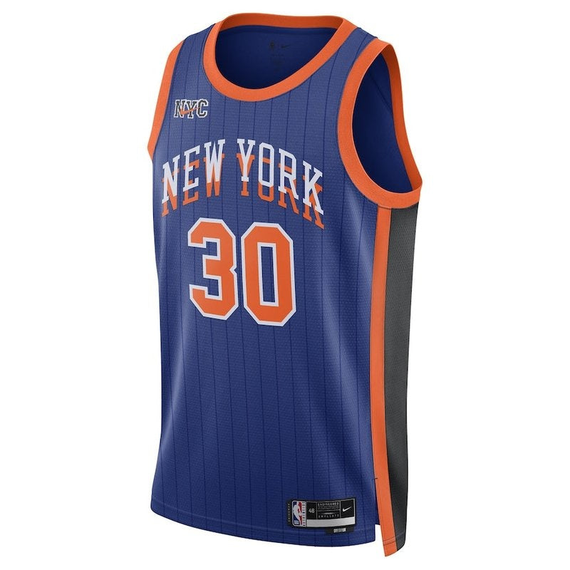 Camisa NBA Julius Randle - New York Knicks - 23/24 - Azul - Edição Cidade