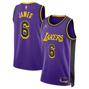 Camisa NBA LeBron James - Los Angeles Lakers - 2023 Edição de Impacto - Roxo