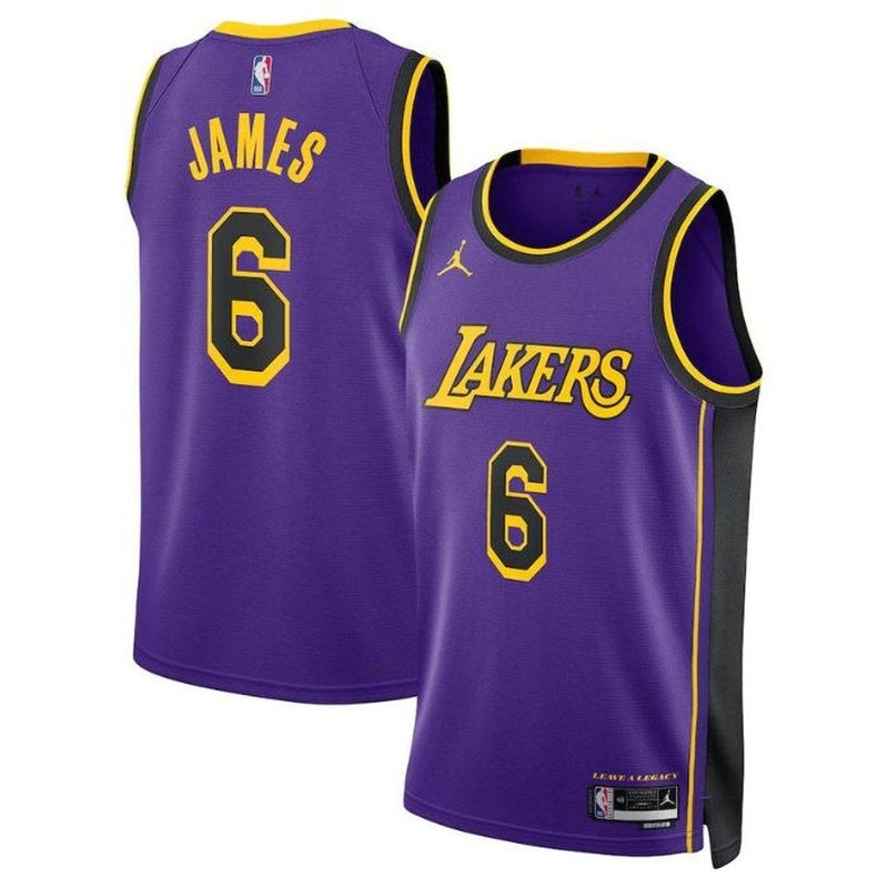 Camisa NBA LeBron James - Los Angeles Lakers - 2023 Edição de Impacto - Roxo