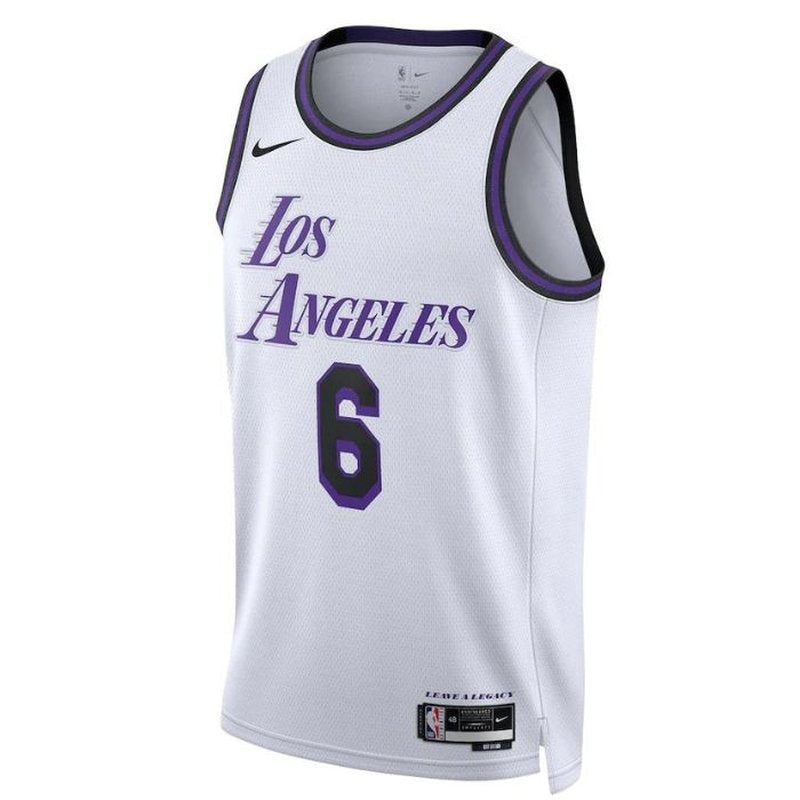 Camisa NBA LeBron James - Los Angeles Lakers - 2023 - Edição Cidade - Branco