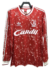 Camisa Liverpool 89/91 I Home - Versão Retrô Manga Longa