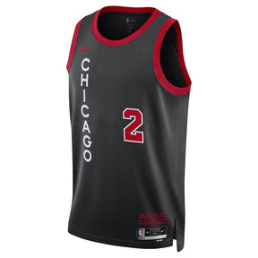 Camisa NBA Lonzo Ball - Chicago Bulls - 23/24 - Preto - Edição Cidade