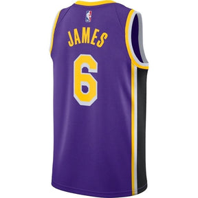 Camisa NBA - Los Angeles Lakers - LeBron James Roxo #6 2021/22 Jogador