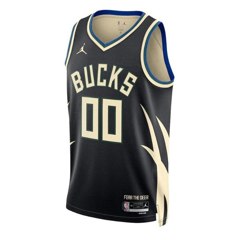 Camisa NBA - Milwaukee Bucks - 2023 - Edição de Impacto - Preto