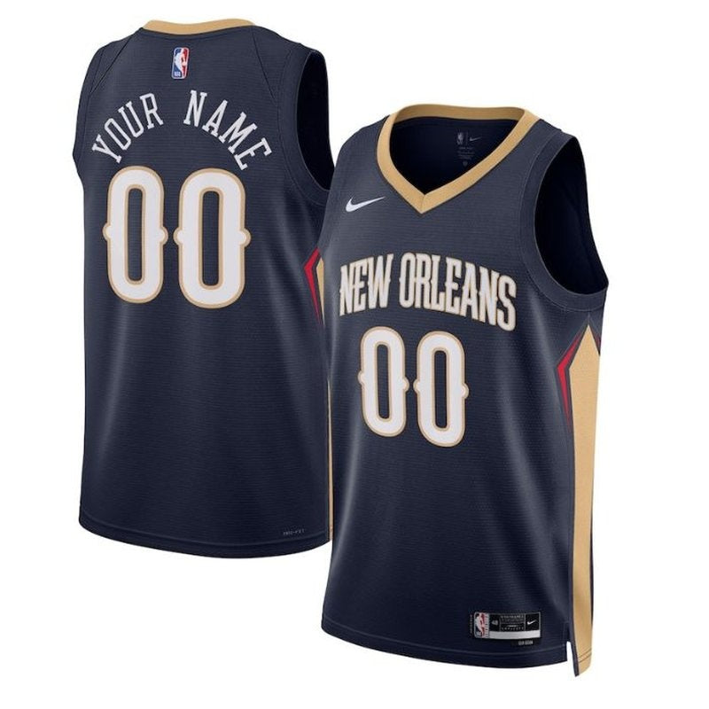 Camisa NBA - New Orleans Pelicans - 2023 Azul Marinho - Edição Ícone