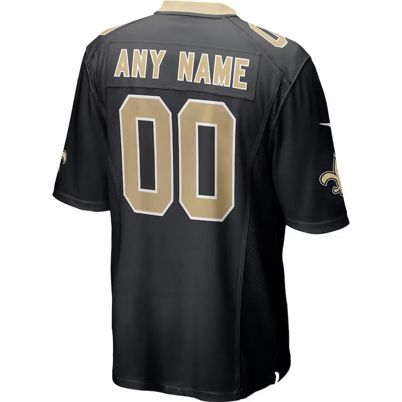 Camisa NFL New Orleans Saints - Versão de Jogo - Preto