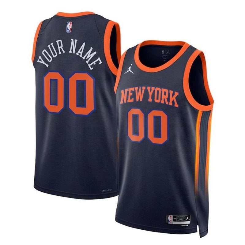 Camisa NBA - New York Knicks - 2023 - Edição de Impacto - Azul Marinho