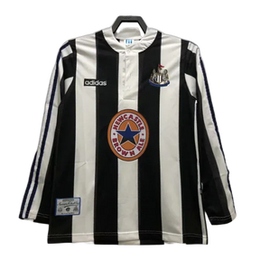 Camisa Newcastle United 95/97 I Home - Versão Retrô Manga Longa