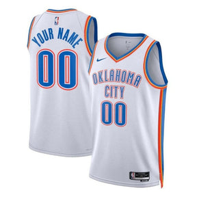 Camisa NBA - Oklahoma City Thunder - 2023 Branco - Edição Associação