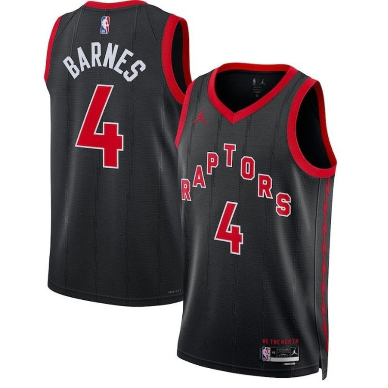 Camisa NBA Scottie Barnes - Toronto Raptors - 2023 - Edição de Impacto - Preto