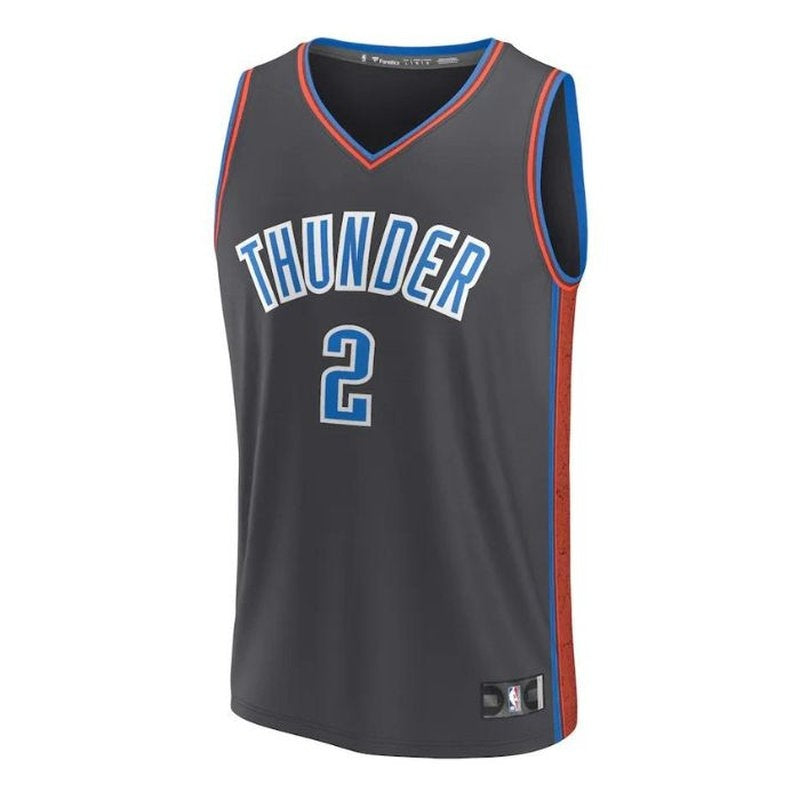 Camisa NBA Shai Gilgeous-Alexander - Oklahoma City Thunder - 2023 Fastbreak - Edição Cidade - Anthracite