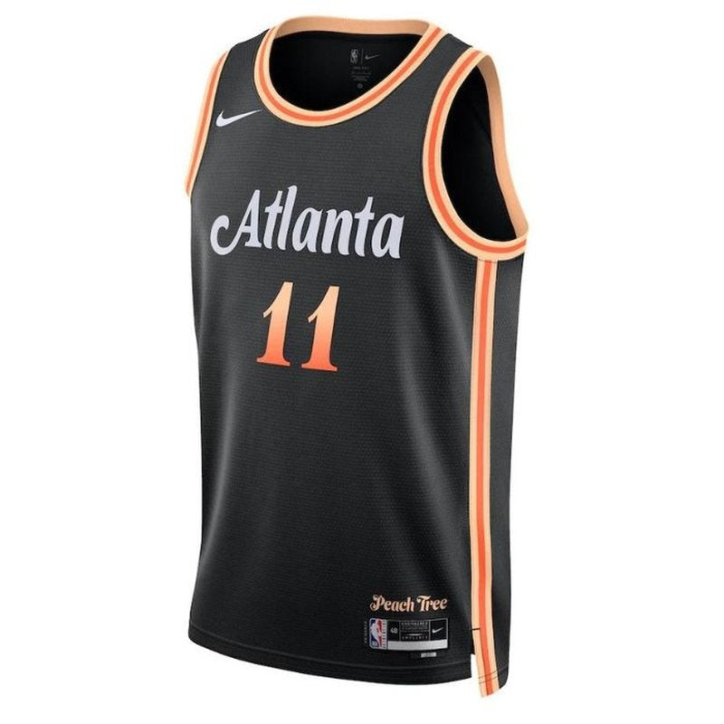 Camisa NBA Trae Young - Atlanta Hawks - 2023 - Edição Cidade - Preto