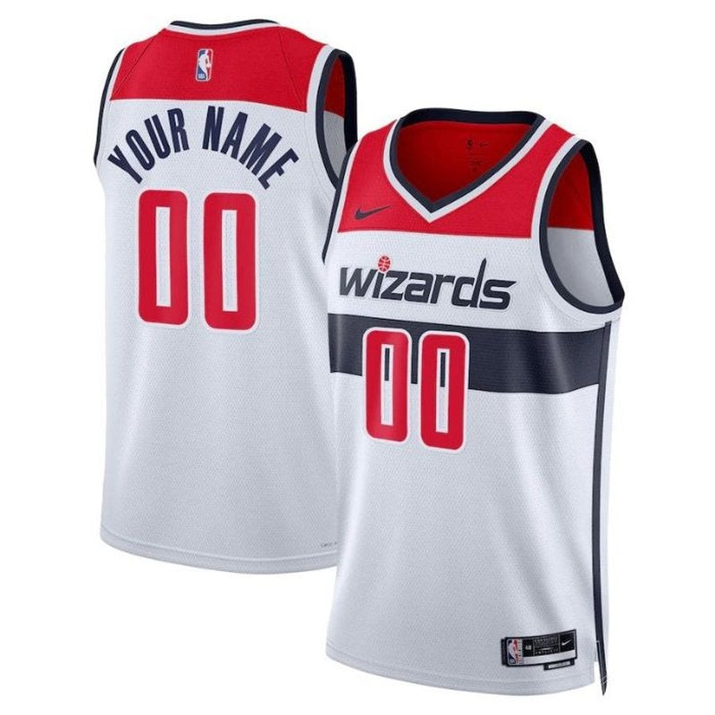 Camisa NBA - Washington Wizards - 2023 Branco - Edição Associação